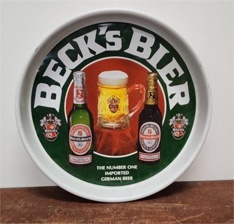 Vintage Beck Bier Metal Tray