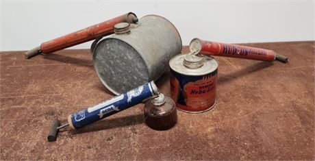 Antique Bug Sprayer Trio