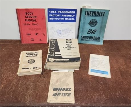 Vintage 1930's-60's Chevrolet & GMC Manuals