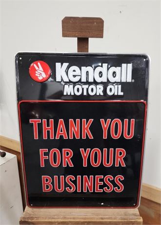 Vintage Kendall Oil Thank You for your Business Metal Sign - 18x24