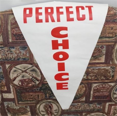 Vintage Huskey Oil :Perfect Choice" Double Sided Ad Pennant #2