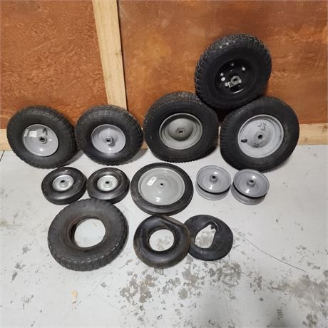 Utility Cart Wheels - Nice Assortment