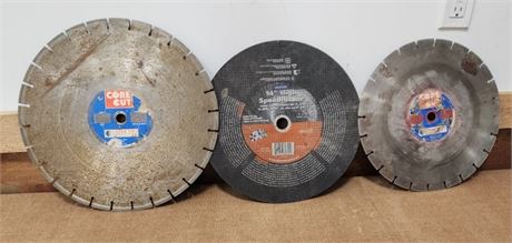 Concrete & Metal Sawblade Trio