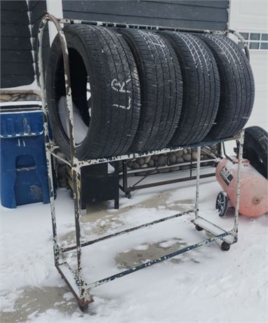 Rolling Tire Rack Only! (tires not included) 54x20x70