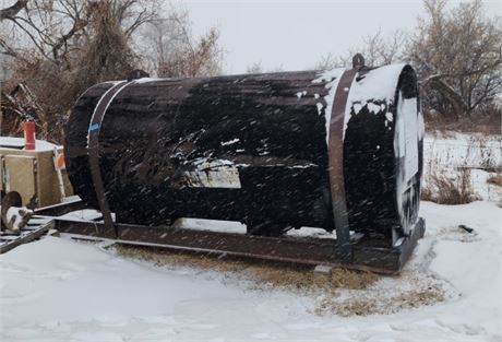 Large Steel Tank w/ Attached Frame