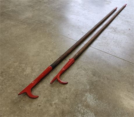 Antique Fire Fighting Tool Pair off of Antique Fire Truck - 9½'