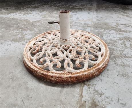 Heavy Cast Iron Umbrella Stand - 18" Diameter