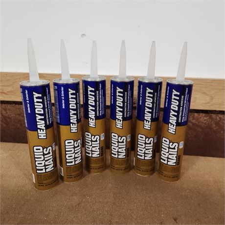 6 - Construction Adhesive Tubes