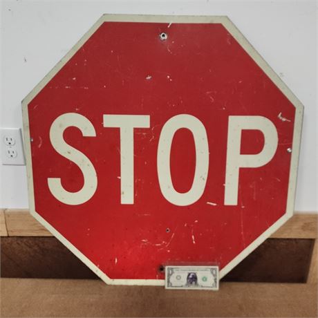 Metal Stop Sign - 30"x30"