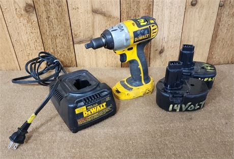 Dewalt 14V Batteries/Charger/Impact Wrench