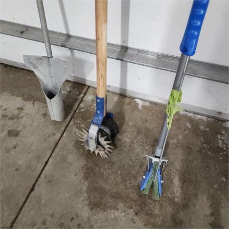 Planter, Edger, Mop Handle