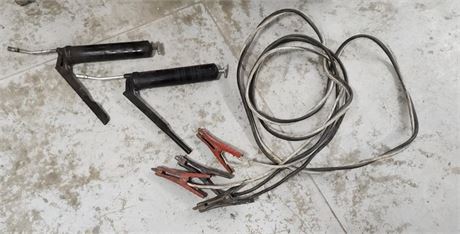 Grease Gun Pair  & jumper Cables