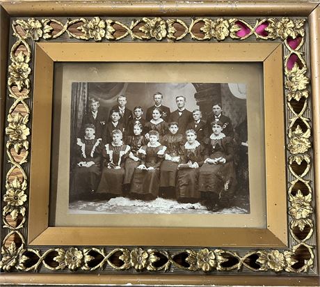 Vintage photograph. A choir maybe? 12 1/2” x 14 1/2”