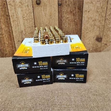 10mm Factory Ammo - 200rds.