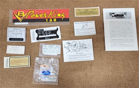 Vintage Ford ID/Instruction Stickers