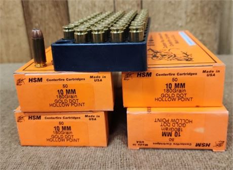 10mm Factory Ammo - 200rds.