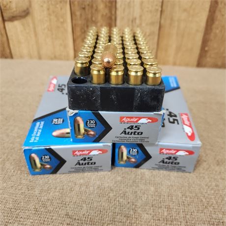 .45 Auto Factory Ammo - 150rds.