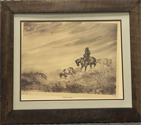 “Windy Ridge Gather” by Michael Capser 406/500 26” 3/4 x 31” 1/4 pencil signed