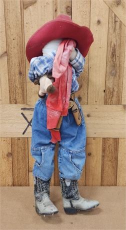 Cowgirl Stuffed Figure