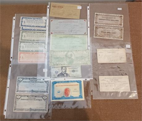 Antique Coupons/Certificates from MT