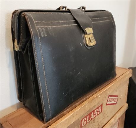 Antique Leather Brief Case