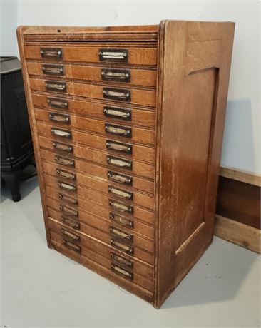 Antique Butte, MT 1800's File Cabinet and Valise  - 20x16x31