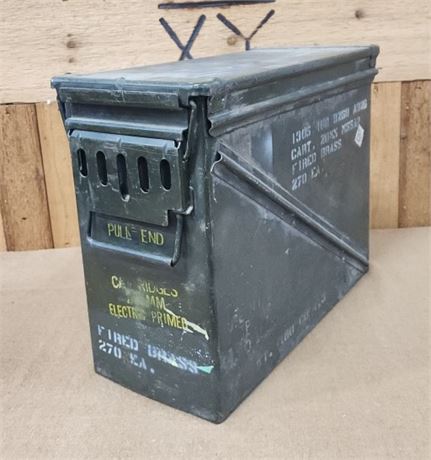 Vintage Metal Ammo Box