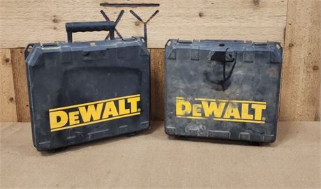 2 Dewalt Tool Boxes - Empty